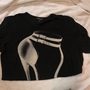 VINTAGE DIESEL BLACK AND GOLD T SHIRT